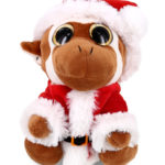 Small Monkey – Santa Sparkle Eyes Plush