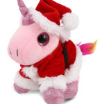 Pink Unicorn – Santa Sparkle Eyes Plush