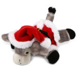 Lying Grey Donkey – Santa Super Soft Plush