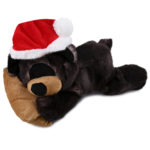 Sleeping Black Bear With Pillow – Santa Super Soft Plush