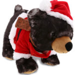 Standing Black Bear – Santa Super Soft Plush
