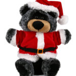Black Bear – Santa Super Soft Plush Hand Puppet