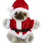 Sloth – Santa Super Soft Plush Hand Puppet