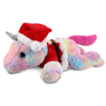 Laying Rainbow Unicorn – Santa Super-Soft Plush