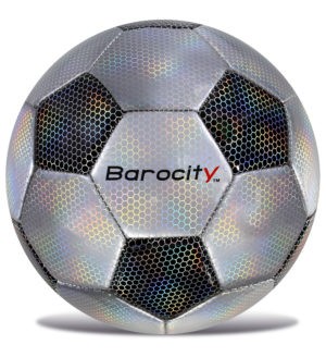 Classic Black & Silver Modern Pattern - Size 4 - Soccer Ball