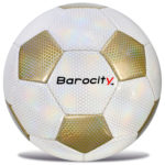 Classic White & Gold Modern Pattern – Size 5 – Soccer Ball