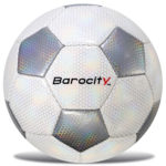 Classic White & Silver Modern Pattern – Size 3 – Soccer Ball