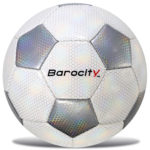 Classic White & Silver Modern Pattern – Size 5 – Soccer Ball