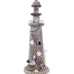 Brown Wooden Lighthouse – Large – Nautical