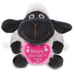 Black Nose Sheep With Mother’S Day Heart Plush – 6″ Plush