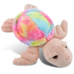Rainbow Pink Sea Turtle 10″ – Super-Soft Plush