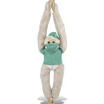 Long Arm Hanging White Squirrel Monkey – Super Soft Plush