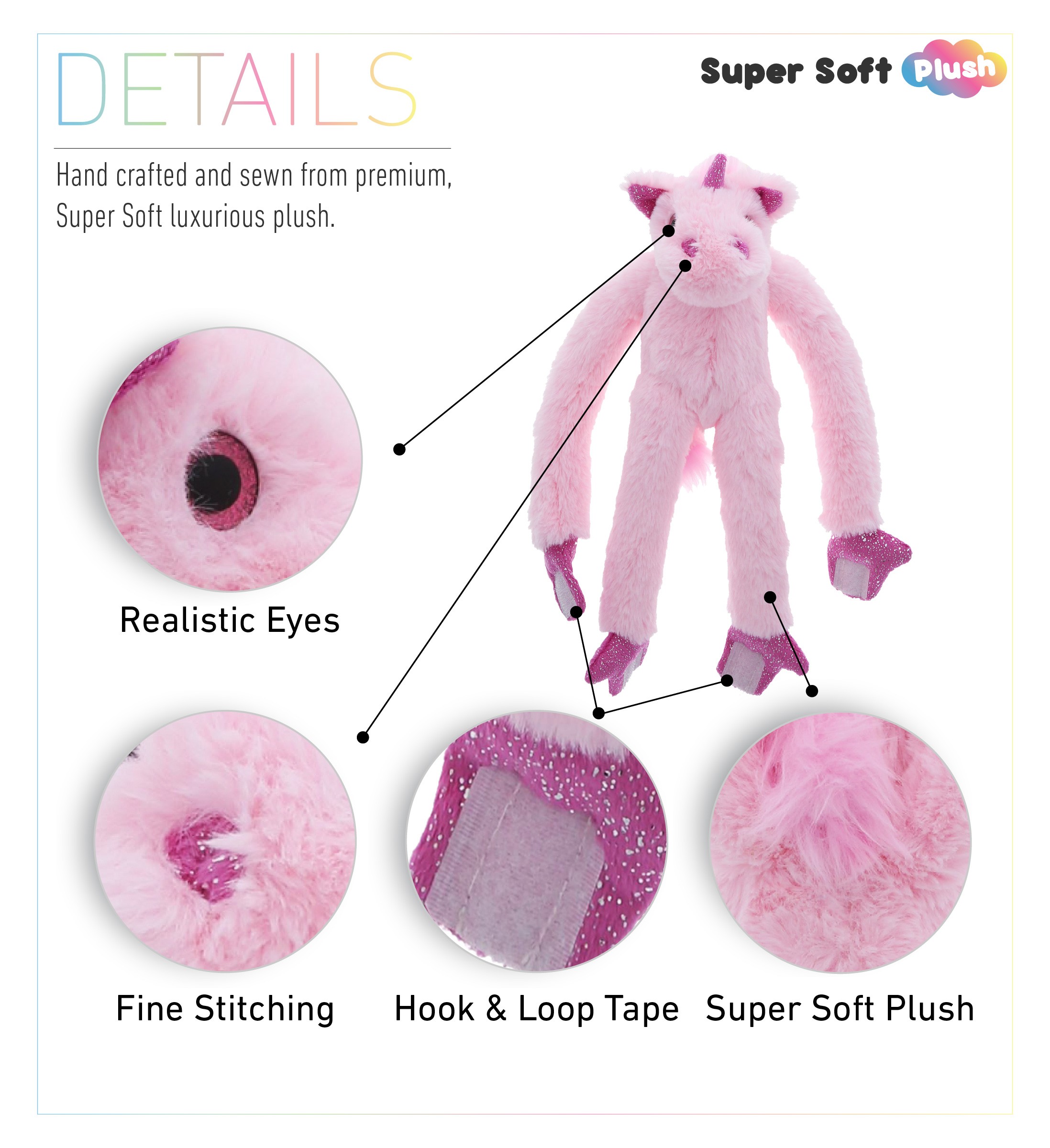 Stuffed animals with long arms sales and legs