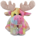 Rainbow Floppy Moose 9″ – Super-Soft Plush