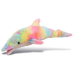 Rainbow Dolphin Large 18″ – Super-Soft Plush