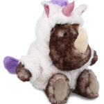 Sitting Brown Rhino – Unicorn Super Soft Plush