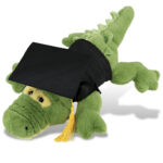 Green Alligator Large 17″ With Graduation Dress Up Set  – Super-Soft Plush