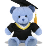 Baby Blue Bear 8″ With Graduation Dress Up Set  – Super-Soft Plush