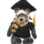 Standing Black Bear – Super Soft Plush With Clothes
