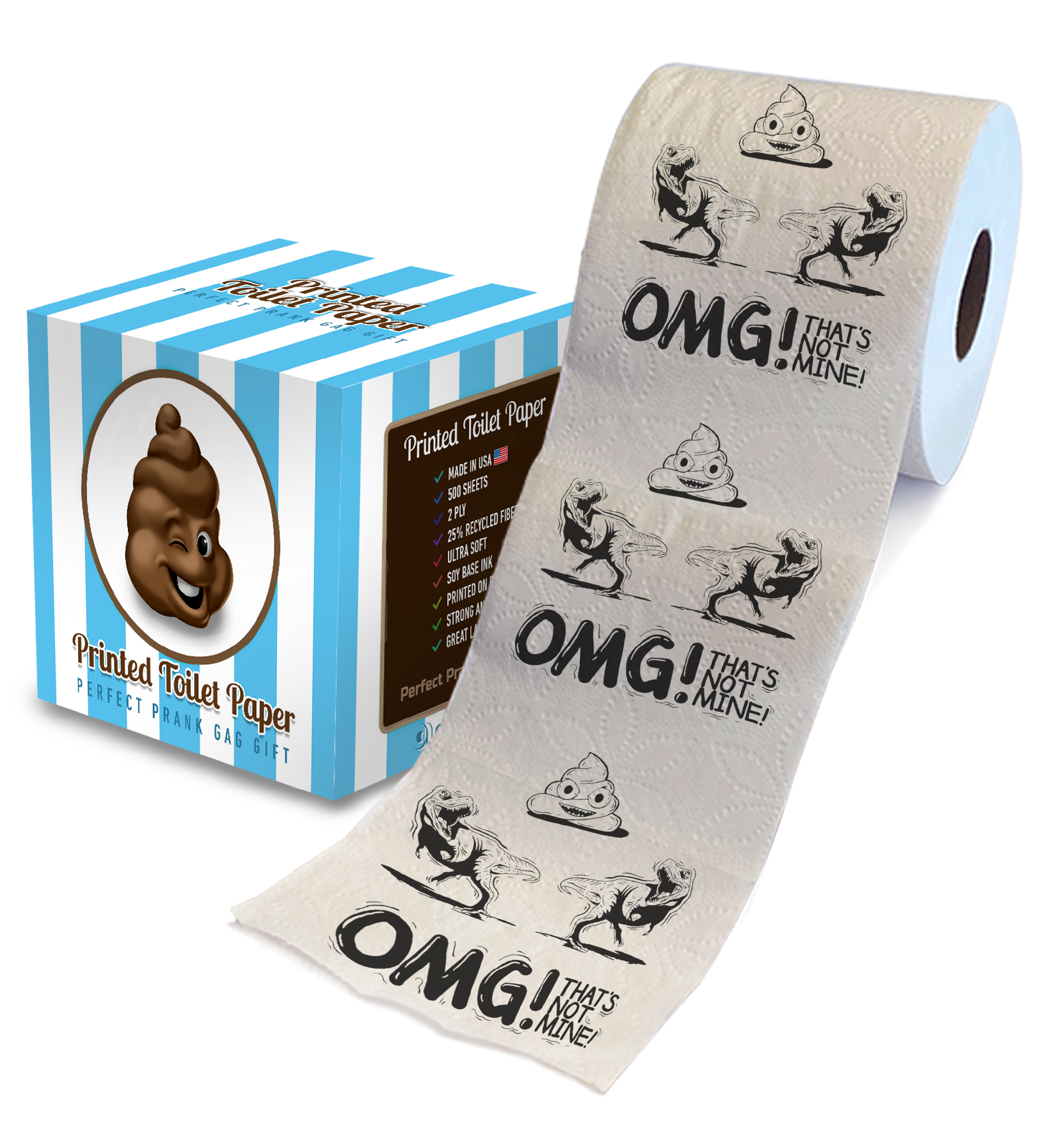 Toilet Wrapping Paper, Poop and Toilet Paper Wrapping Paper