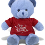 Baby Blue Bear 8″ With I Love You Shirt  – Super-Soft Plush