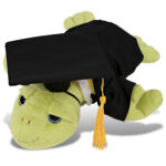 Rainbow Green Sea Turtle 10″ With Graduation Dress Up Set  – Super-Soft Plush
