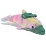 Rainbow Dolphin Small 14″ With Doctor Dress Up Set  – Super-Soft Plush
