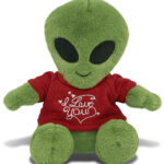 Alien 11″ With I Love You Shirt  – Super-Soft Plush
