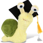 Yellow Snail Small 5.5″ With Graduation Dress Up Set  – Super-Soft Plush