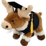 Standing Reindeer 11″ With Graduation Dress Up Set  – Super-Soft Plush