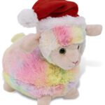 Rainbow Sheep 7″ With Santa Dress Up Set  – Super-Soft Plush