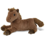 Fancy Laying Brown Horse 10″ – Super-Soft Plush
