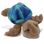 Blue Tie-Dye Brown Sea Turtle10″ – Super-Soft Plush