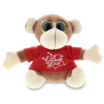 I Love You Valentines – Monkey – Big Eye 6 Inch Plush
