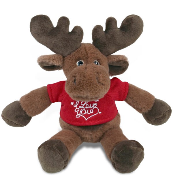 Long Leg Moose 10.5" With I Love You Shirt  - Super-Soft Plush