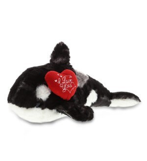 I Love You Valentines - Wild Killer Whale Large - Super Soft Plush