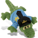Green Alligator Small 14″ With Police Dress Up Set  – Super-Soft Plush