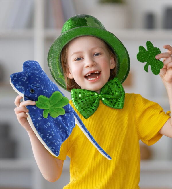 Wild Spotted Blue Ray Plush With Shamrock Plush - Super Soft Plush - Image 6
