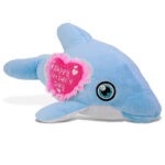 Dolphin 13.5″ With Mother’s Day Heart Plush – Eco Friendly Super-Soft Plush