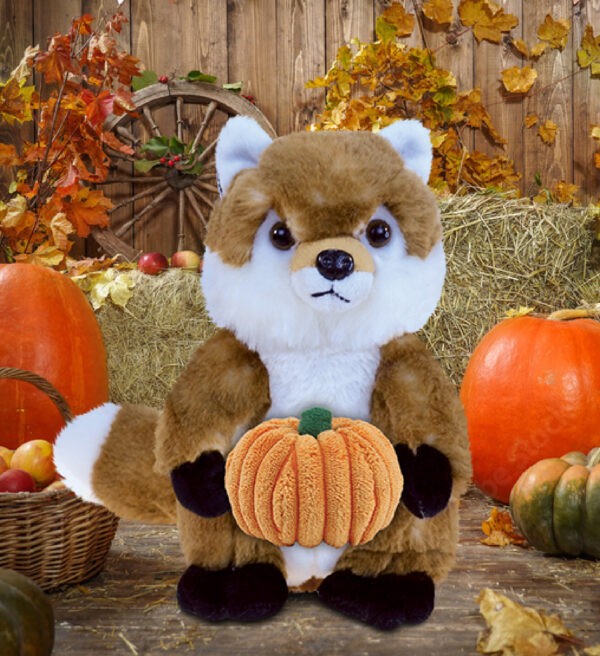 Fox Stuffed Animal With Pumpkin Plush - Super Soft Plush - Image 4