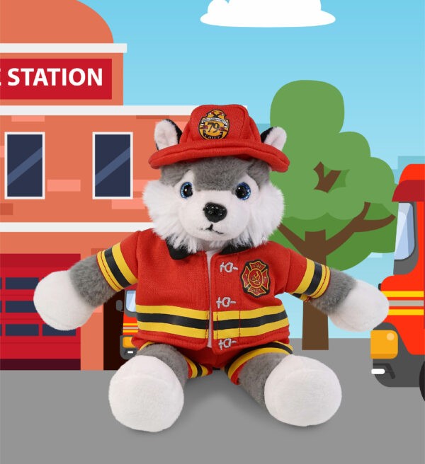 Long Leg Husky 10.5" With Fireman Dress Up - Super-Soft Plush - Image 4