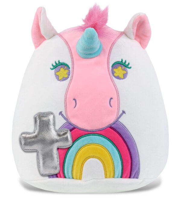 Unicorn 10" With Cross Plush - Snug-Mooshies Plush